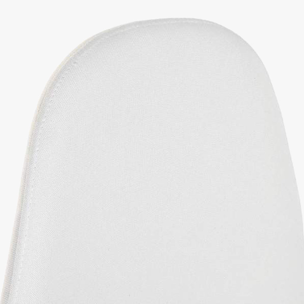 Cadeira em Tecido Branco com Pés Efeito Madeira 44X51X85 EAMES - Gato Preto