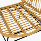 Cadeira Folha Bege 76x67x86 SIESTA - Gato Preto
