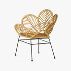 Cadeira Folha Bege 76x67x86 SIESTA - Gato Preto