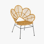 Cadeira Folha Bege 76x67x86 SIESTA - Gato Preto