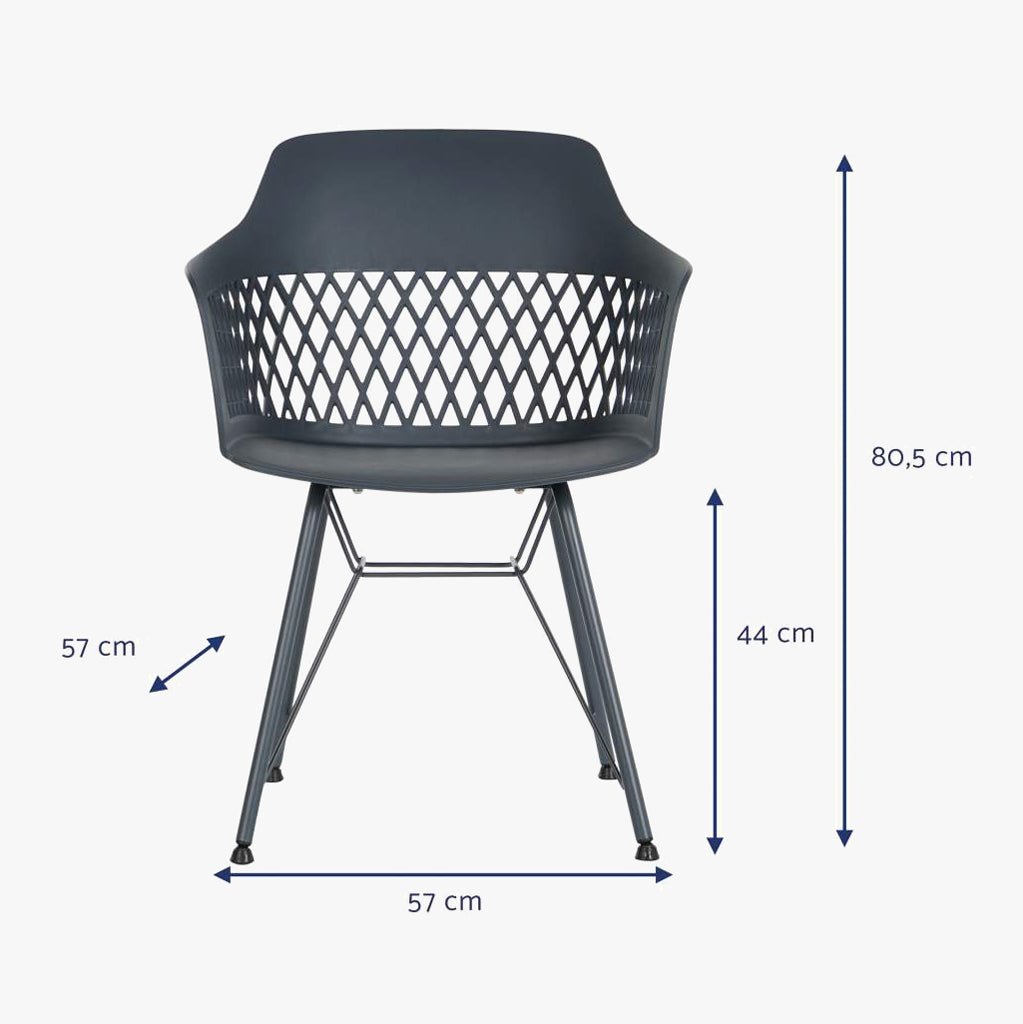 Cadeira PP Preto 57x57x80,5 - Gato Preto