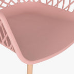 Cadeira PP Rosa 54x58x85 - Gato Preto