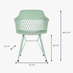Cadeira PP Verde 57x57x80,5 - Gato Preto
