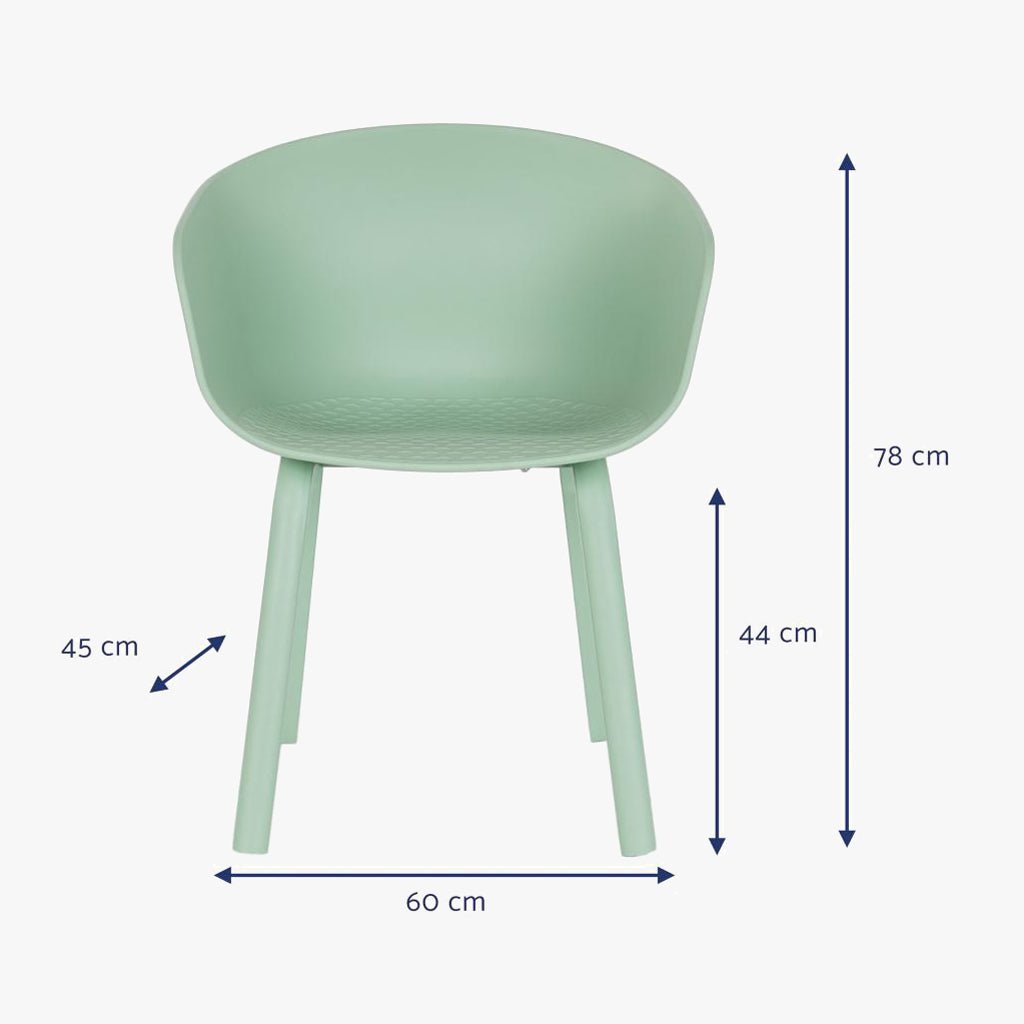 Cadeira PP Verde 60x52x78 - Gato Preto