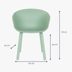 Cadeira PP Verde 60x52x78 - Gato Preto