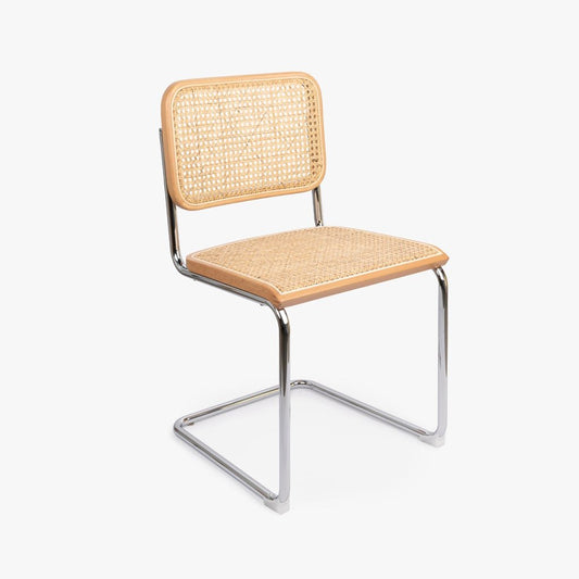 Cadeira Rattan Natural com Metal JAVA - Gato Preto