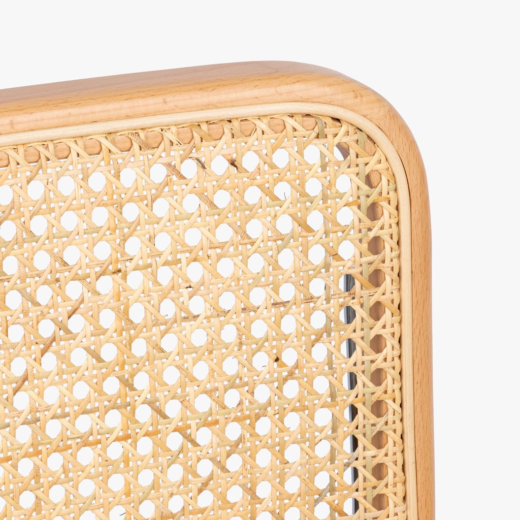 Cadeira Rattan Natural com Metal JAVA - Gato Preto