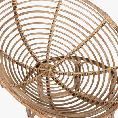 Cadeira Redonda Rotativa com Almofada MALVA - Gato Preto