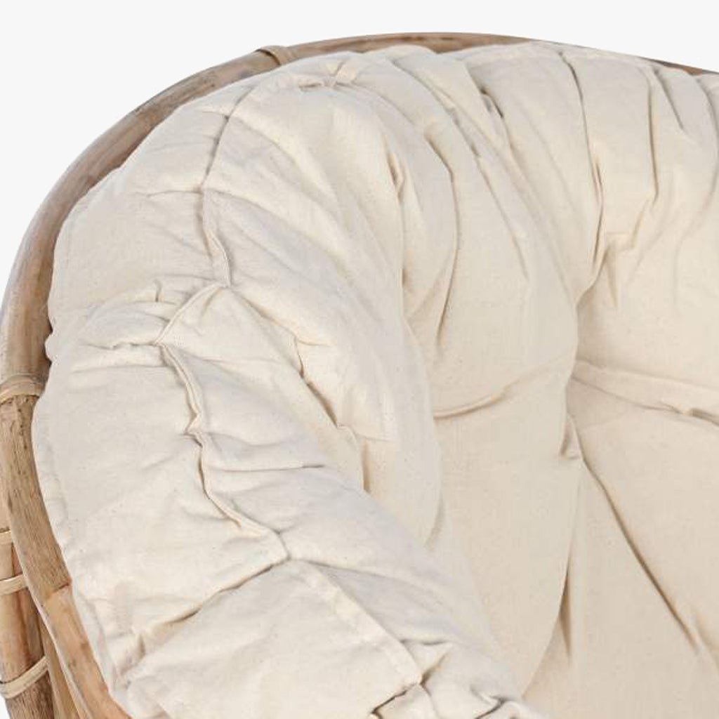 Cadeira Redonda Rotativa com Almofada MALVA - Gato Preto