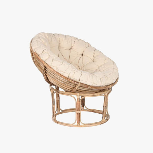 Cadeira Redonda Rotativa com Almofada MALVA - Gato Preto