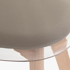 Cadeira Transparente Bege 54X47X83 EAMES - Gato Preto