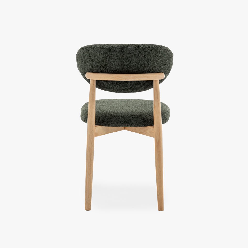 Cadeira Verde Escuro Sem Braços BREST - Gato Preto