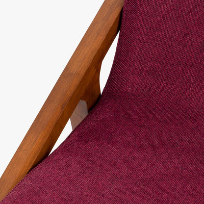 Cadeira Vermelha com Braços RIGA - Gato Preto