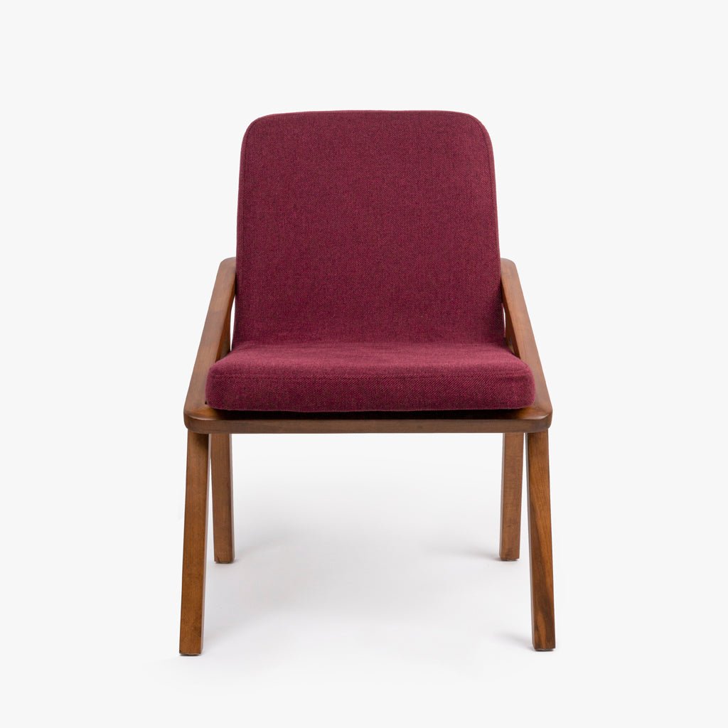 Cadeira Vermelha com Braços RIGA - Gato Preto