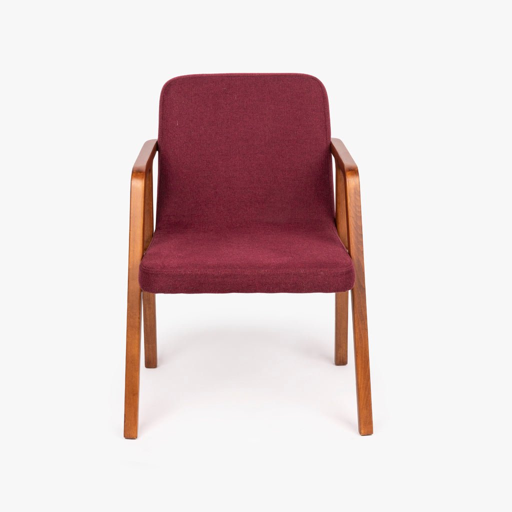 Cadeira Vermelha sem Braços RIGA - Gato Preto