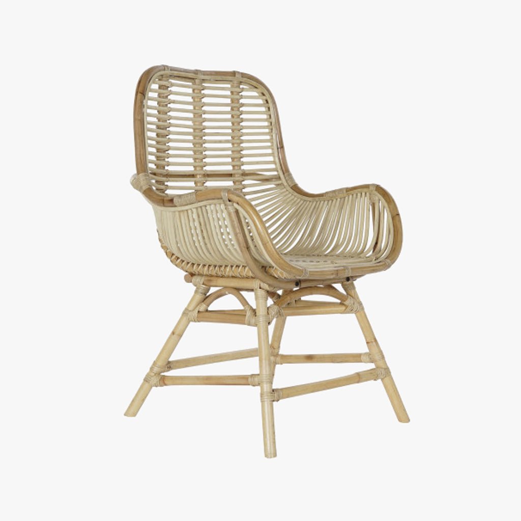 Cadeirao Alto de Rattan 62x62x92 BALI - Gato Preto