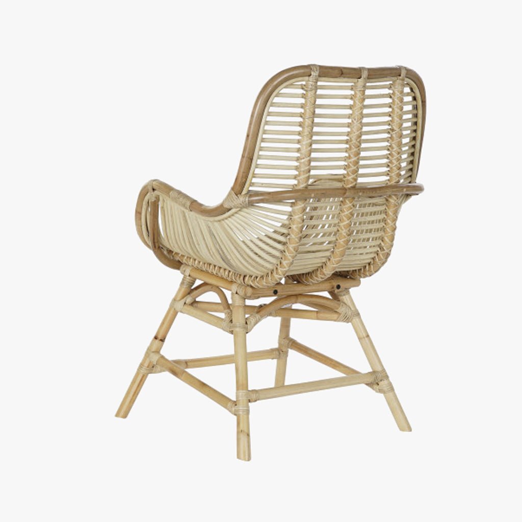 Cadeirao Alto de Rattan 62x62x92 BALI - Gato Preto