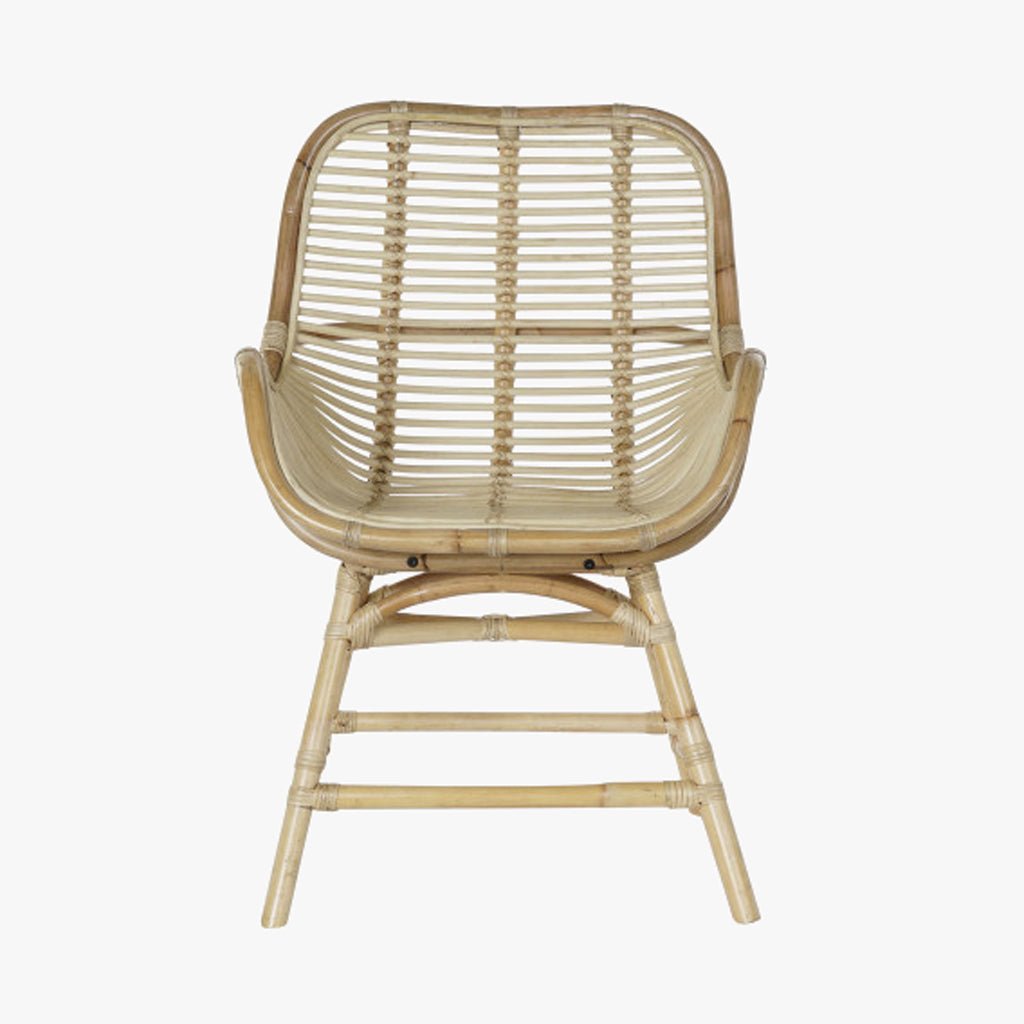 Cadeirao Alto de Rattan 62x62x92 BALI - Gato Preto
