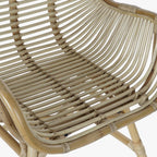 Cadeirao Alto de Rattan 62x62x92 BALI - Gato Preto