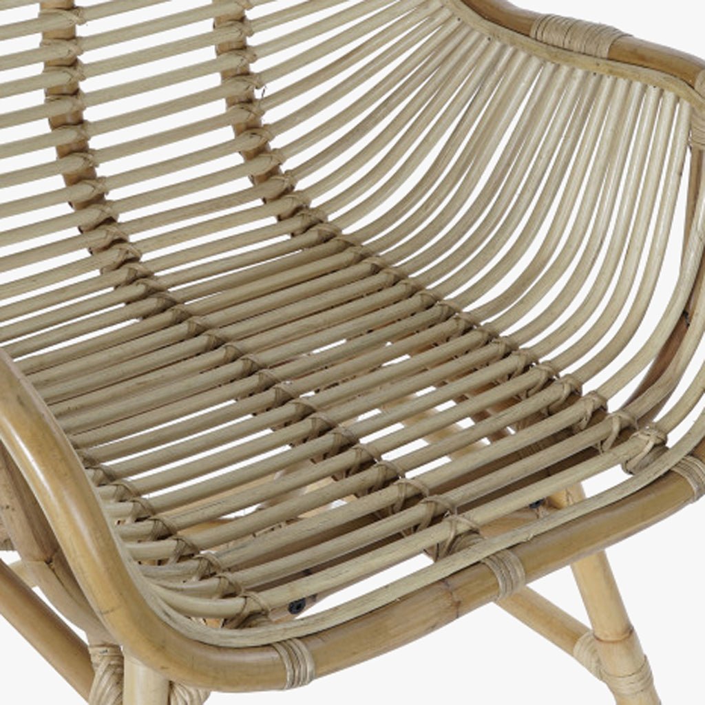 Cadeirao Alto de Rattan 62x62x92 BALI - Gato Preto