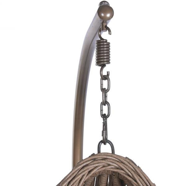 Cadeirão Ball Spring Ogiva Castanho Gato Preto