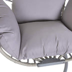 Cadeirão Ball Spring Cinza Gato Preto