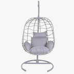Cadeirão Ball Spring Cinza Gato Preto