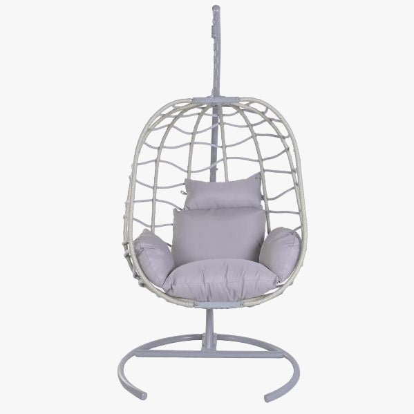 Cadeirão Ball Spring Cinza Gato Preto
