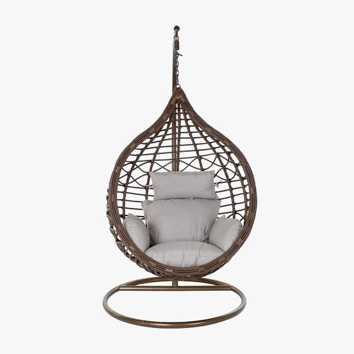 Cadeirão Ball Spring Gota Castanho 100x78x120 COMPORTA - Gato Preto