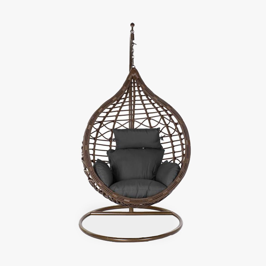 Cadeirão Suspenso Gota Castanho COMPORTA – Ball Spring | Gato Preto