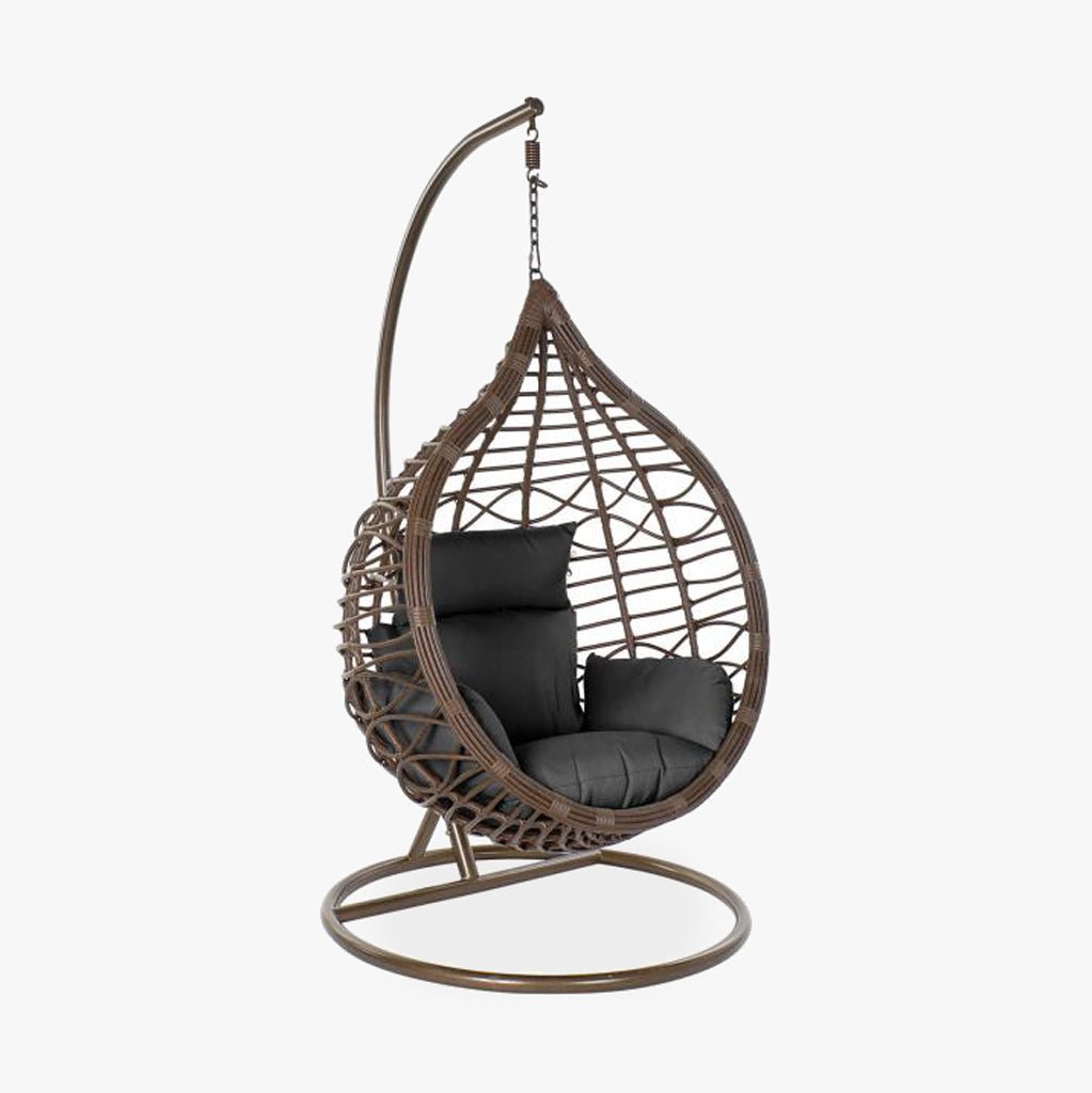 Cadeirão Suspenso Gota Castanho COMPORTA – Ball Spring | Gato Preto