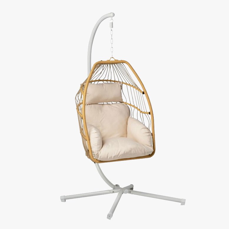 Cadeirão Ball Spring Rattan Gato Preto