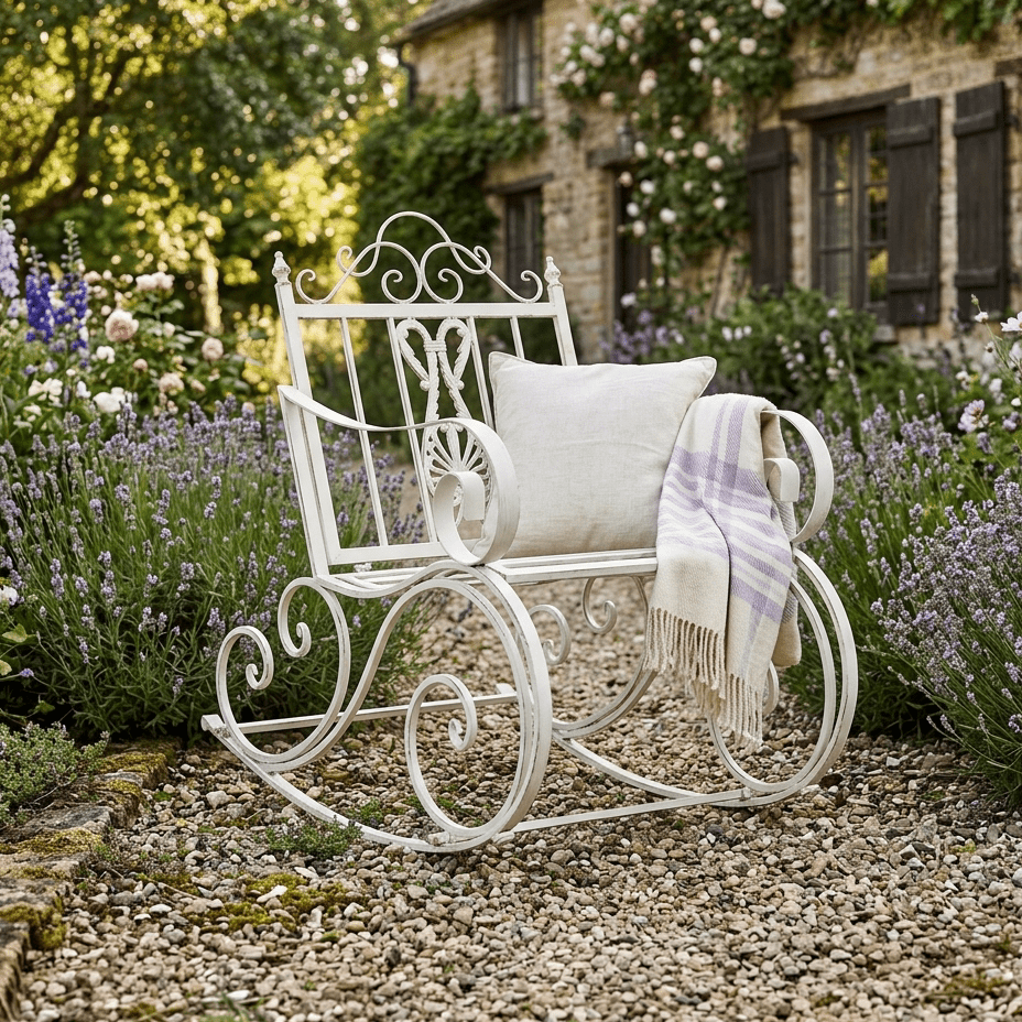 Cadeirão Baloico de Exterior 63x89x92 cm | Romantic Garden - Gato Preto