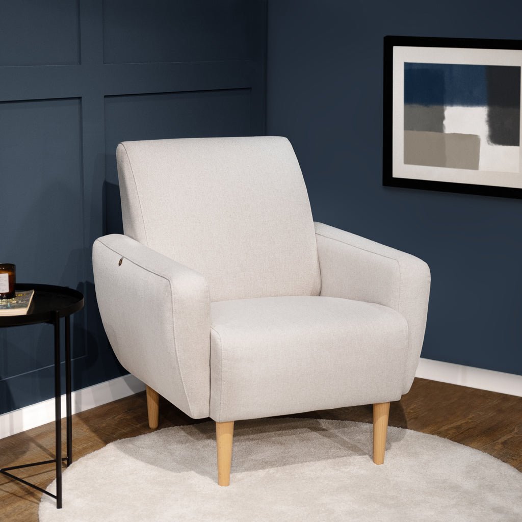 Cadeirão bege MARLON - Gato Preto