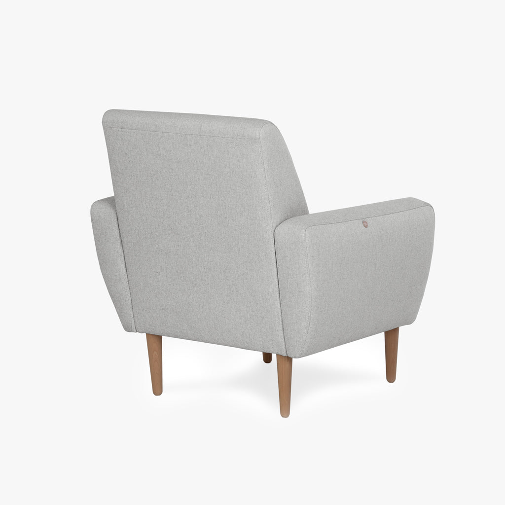 Cadeirão cinza MARLON - Gato Preto