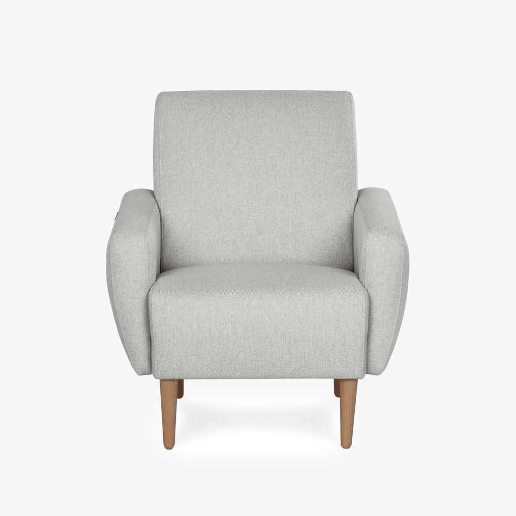 Cadeirão cinza MARLON - Gato Preto