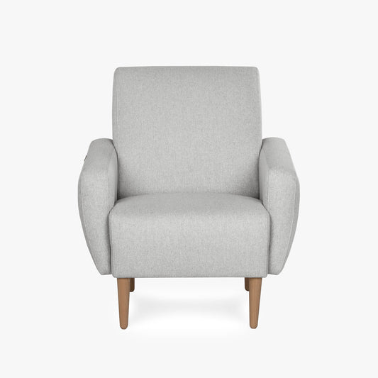 Cadeirão cinza MARLON - Gato Preto