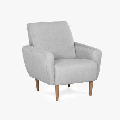 Cadeirão cinza MARLON - Gato Preto