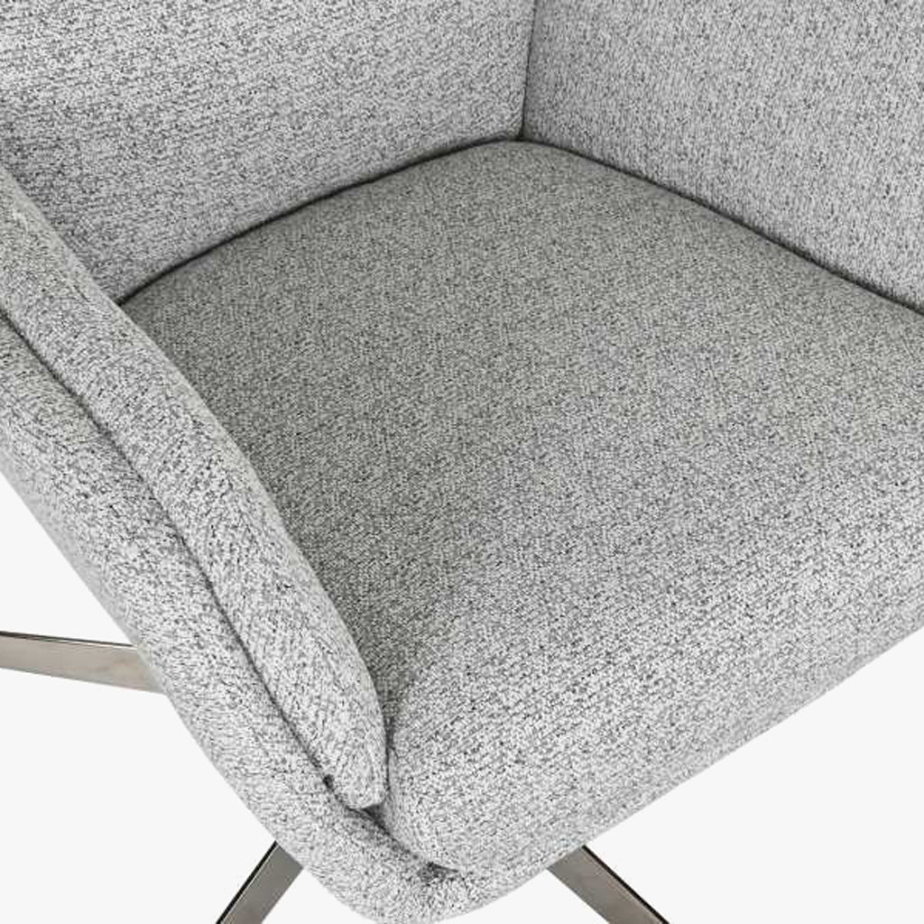 Cadeirão Com Banco Metal 72x78x83 VERSAILLES - Gato Preto