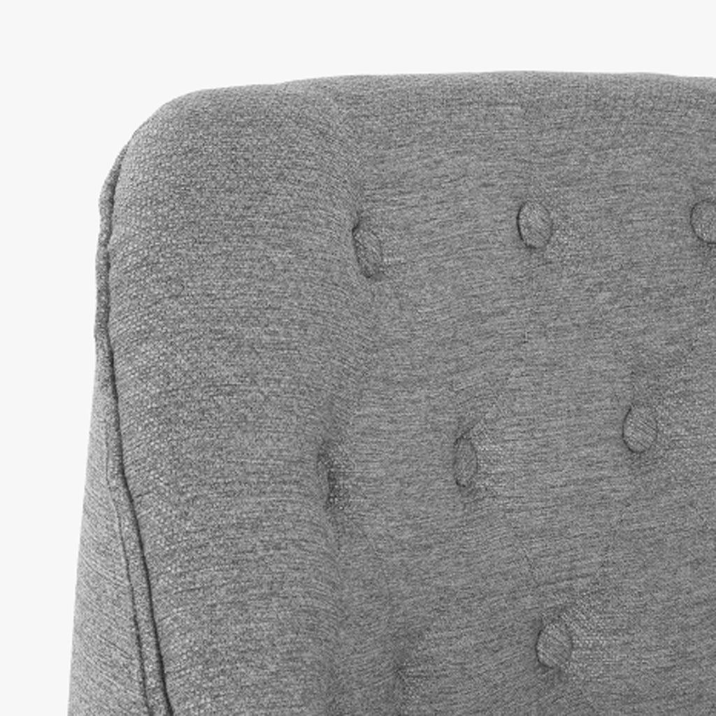 Cadeirão Cosmopolite Capitóné | Cinza | 65x73x79,5 cm - Gato Preto