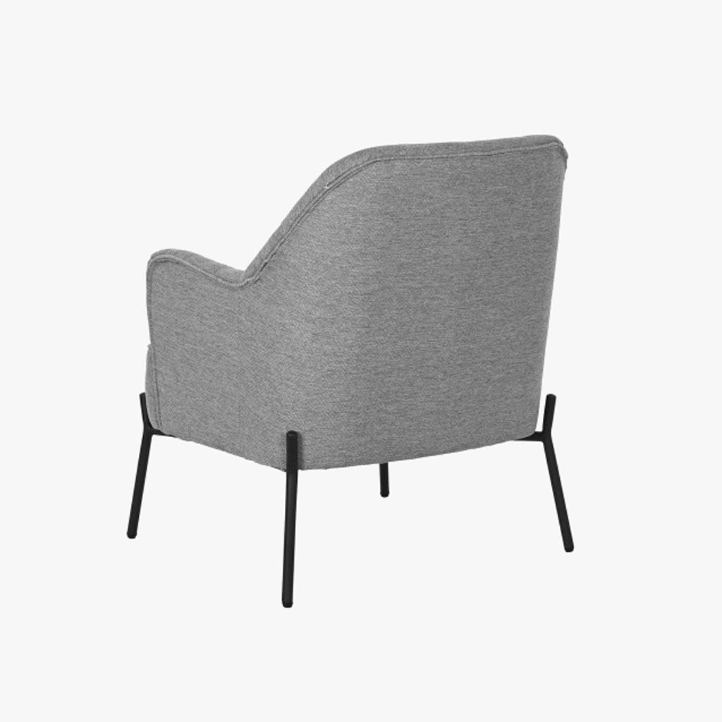 Cadeirão Cosmopolite Capitóné | Cinza | 65x73x79,5 cm - Gato Preto