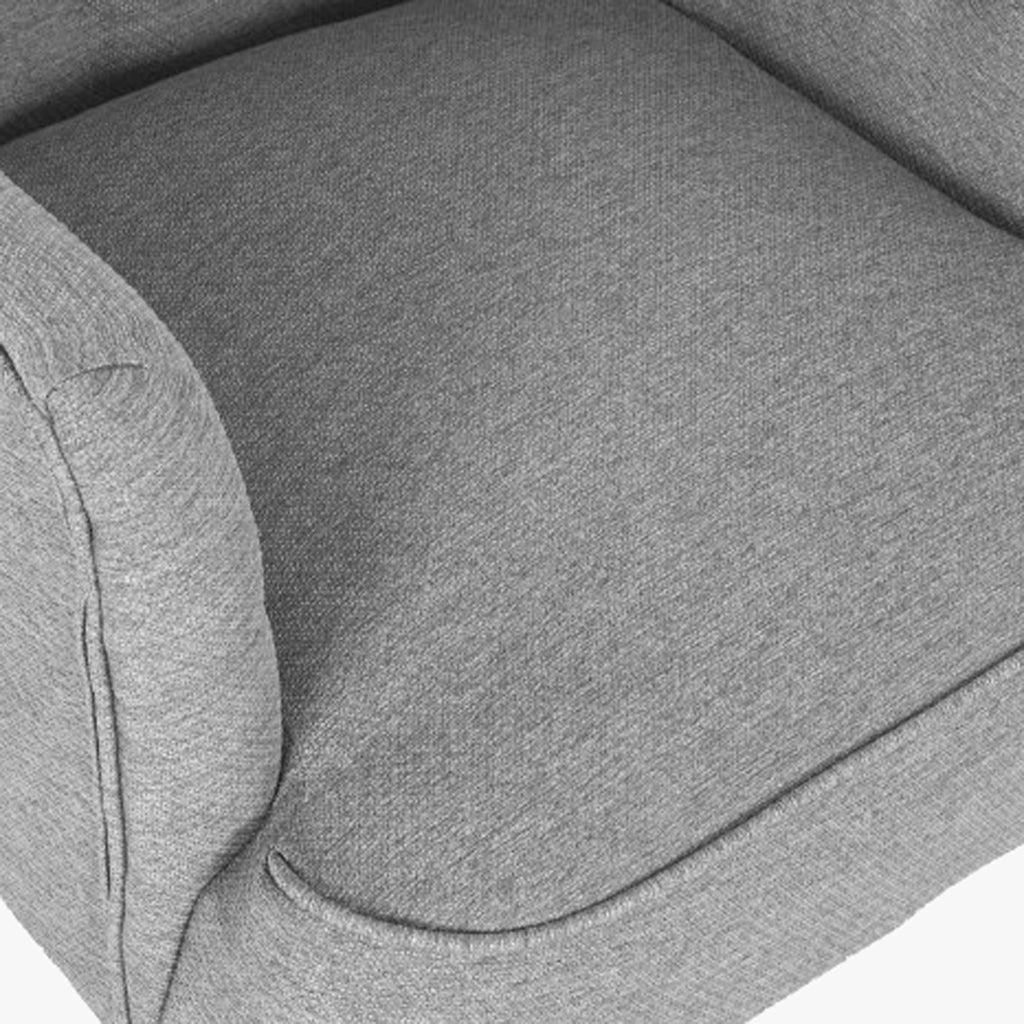 Cadeirão Cosmopolite Capitóné | Cinza | 65x73x79,5 cm - Gato Preto