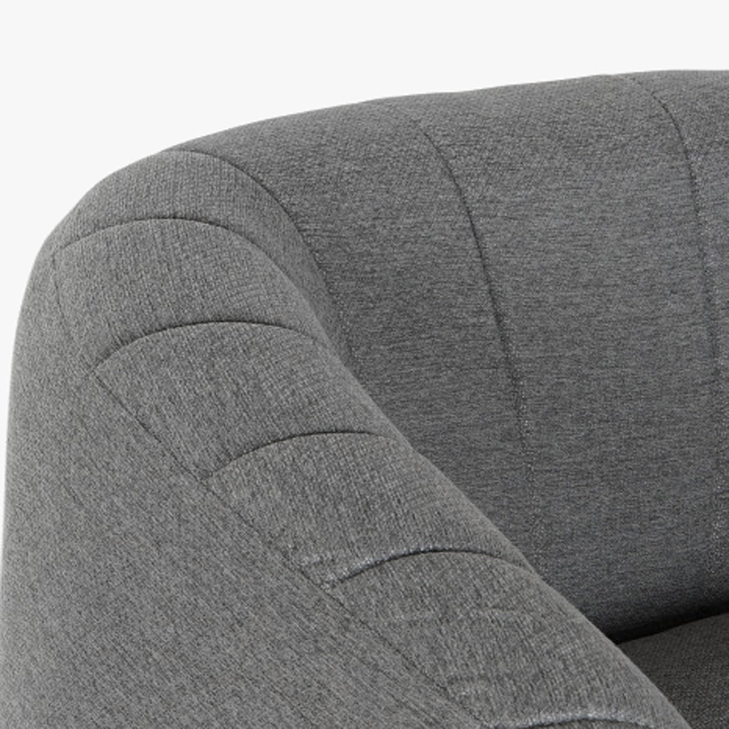 Cadeirão Cosmopolite com Braços | Cinza | 81x75x73 cm - Gato Preto