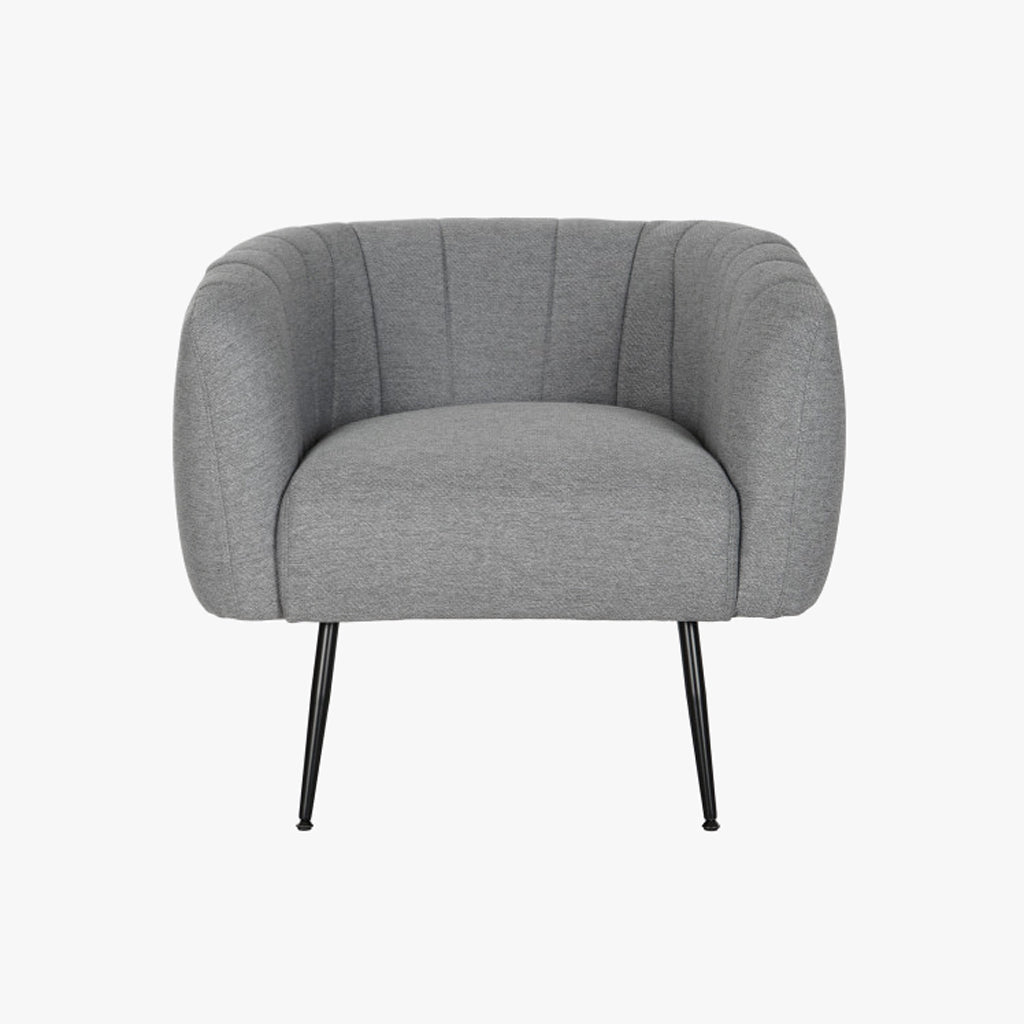 Cadeirão Cosmopolite com Braços | Cinza | 81x75x73 cm - Gato Preto