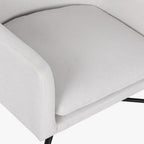 Cadeirão Cosmopolite Pé em Metal | Bege | 66x62x75 cm - Gato Preto