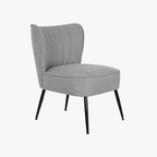 Cadeirão Cosmopolite Sem Braços | Cinza | 55x64x72,5 cm - Gato Preto