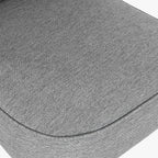 Cadeirão Cosmopolite Sem Braços | Cinza | 55x64x72,5 cm - Gato Preto