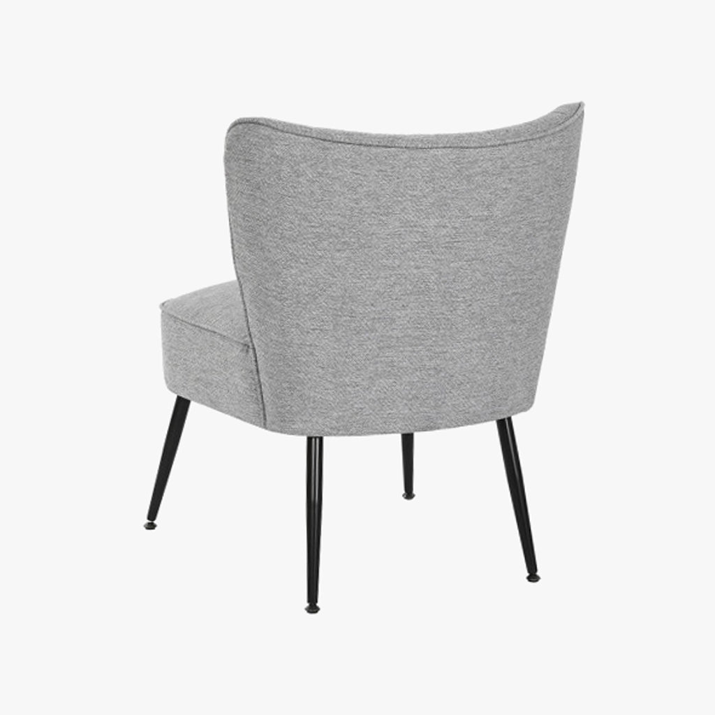Cadeirão Cosmopolite Sem Braços | Cinza | 55x64x72,5 cm - Gato Preto