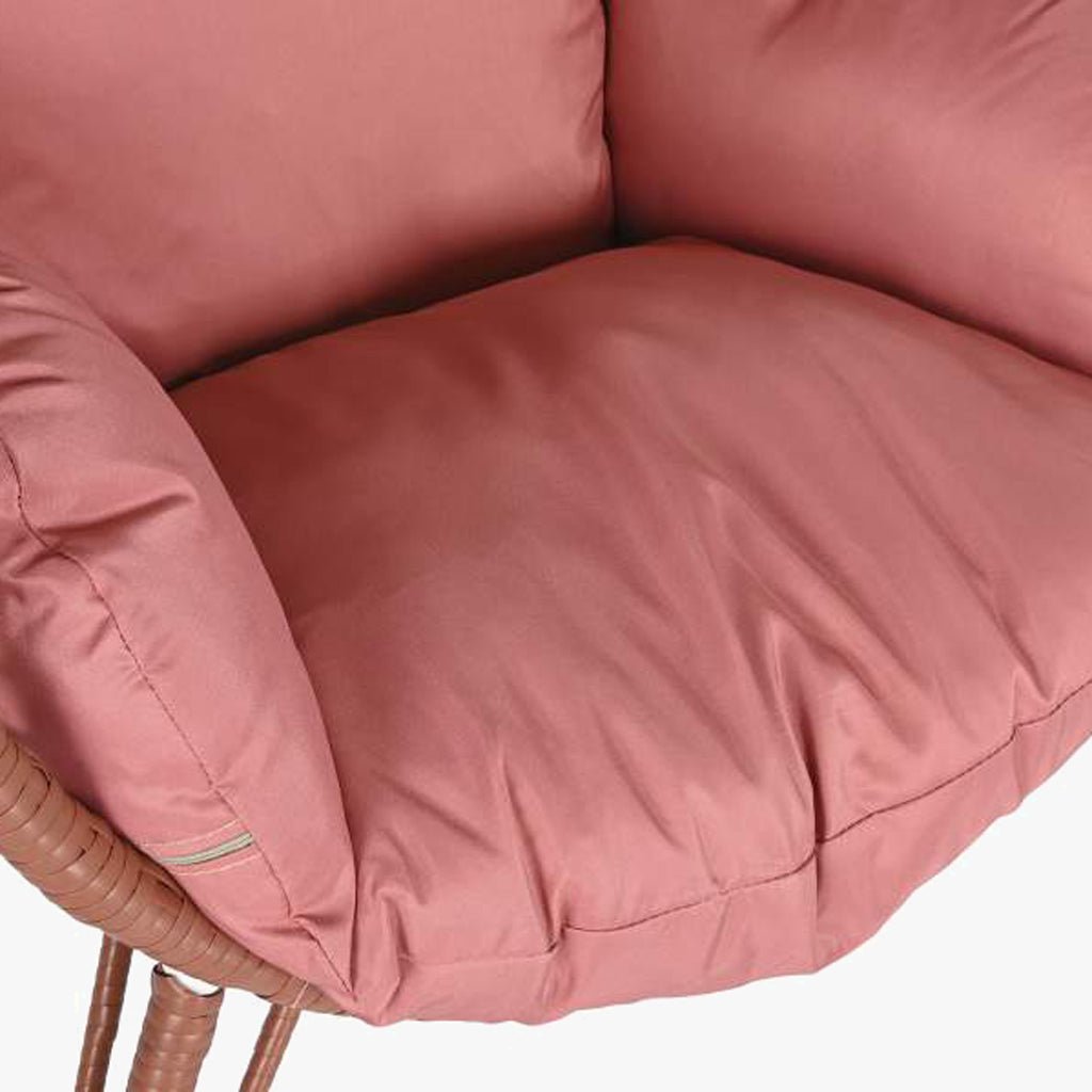 Cadeirão de Exterior em Rattan Rosa | Coleção BLUSH - Gato Preto
