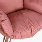 Cadeirão de Exterior em Rattan Rosa | Coleção BLUSH - Gato Preto